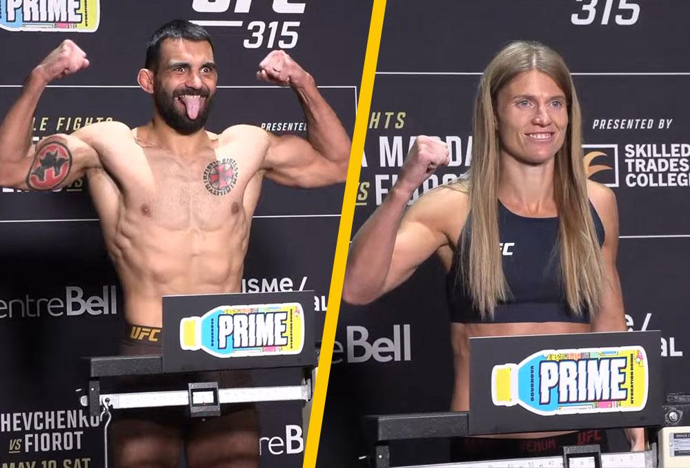 UFC 315 - La pesée : résultats, vidéos, faceoffs | Montreal