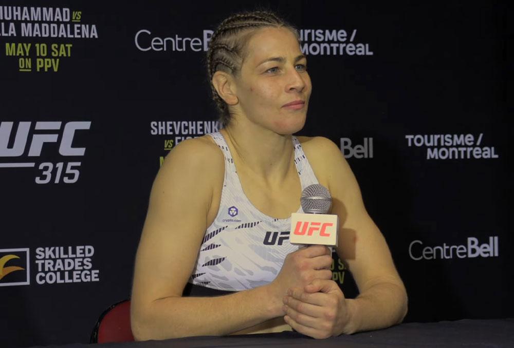 UFC 315 : Jasmine Jasudavicius s’affirme comme une prétendante sérieuse après sa victoire éclair sur Jessica Andrade | Montreal