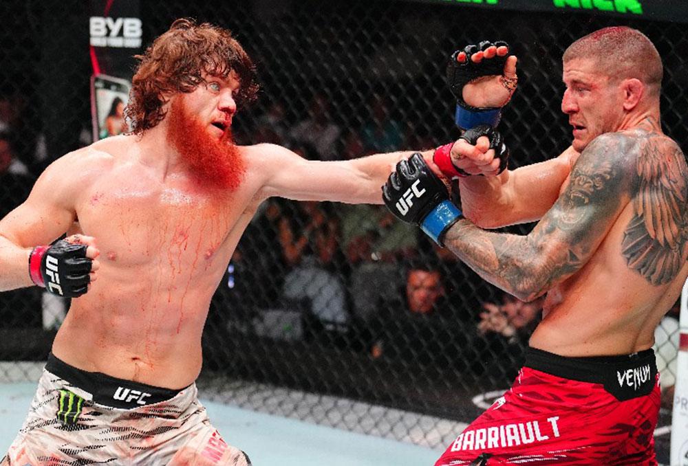 Shara « Bullet » Magomedov s'impose par décision unanime contre Marc-André Barriault lors de l'UFC Abu Dhabi