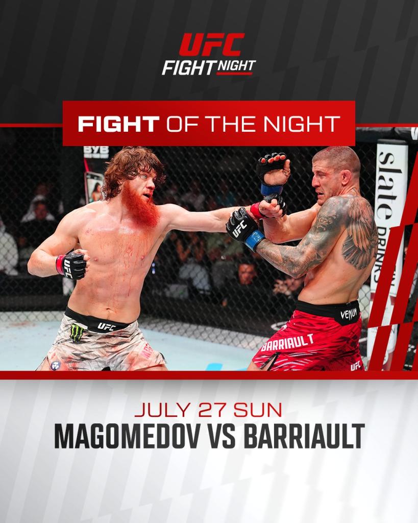 UFC on ABC 9 - Bonus de combat | Abu Dhabi