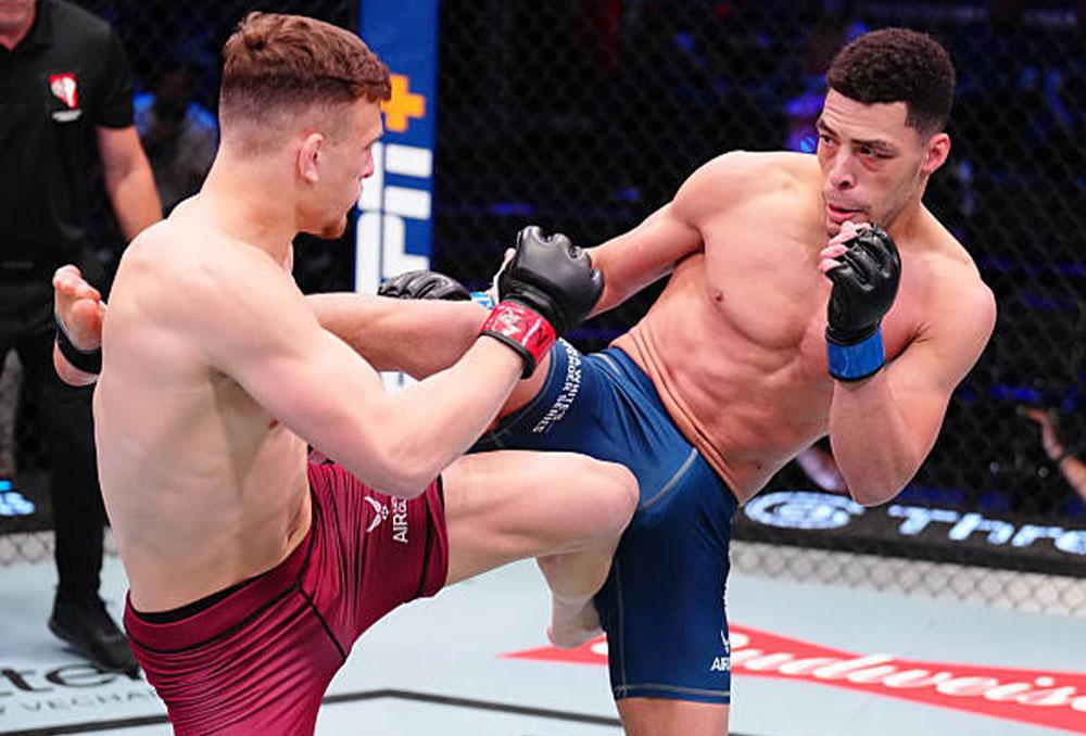 George Mangos connaît sa première défaite en carrière professionnelle contre le champion des poids plumes du BFL, Radley Da Silva | DWCS 77