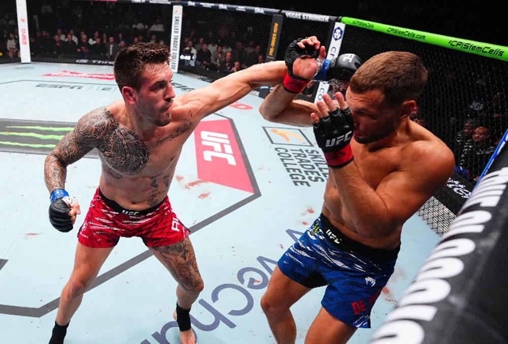 Brendan Allen contraint Reinier de Ridder à l'abandon à la fin du quetrième round | UFC Vancouver