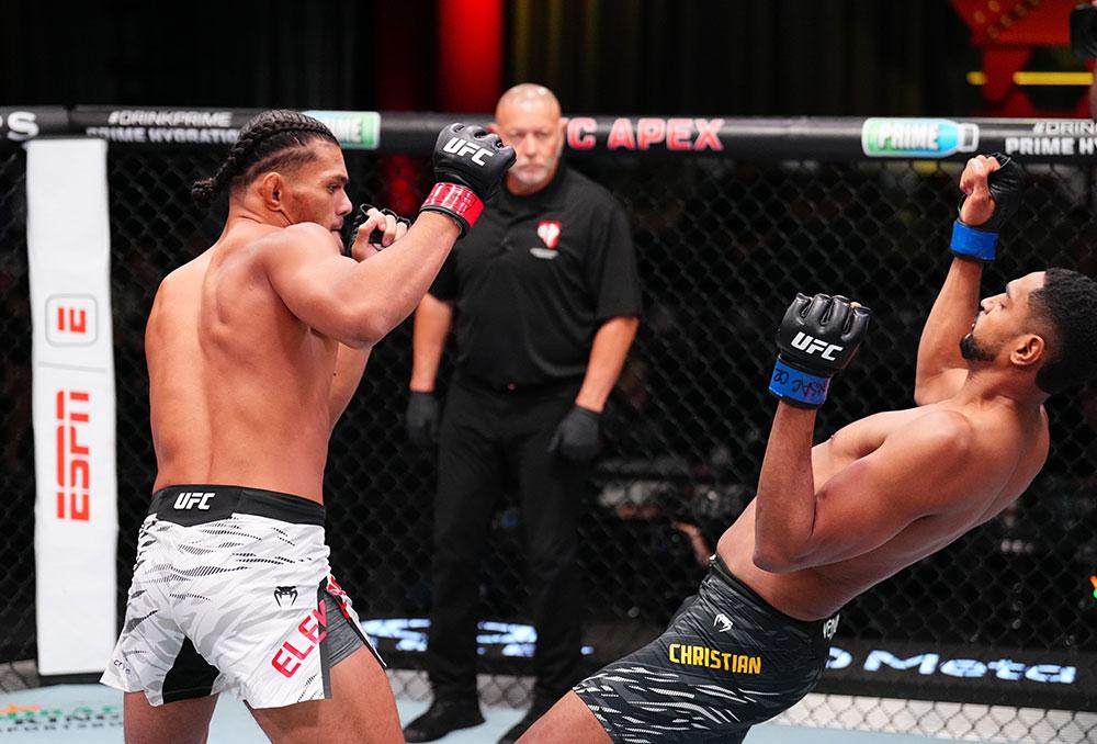Billy Elekana foudroie Kevin Christian d'une droite avant de le finaliser | UFC Vegas 110