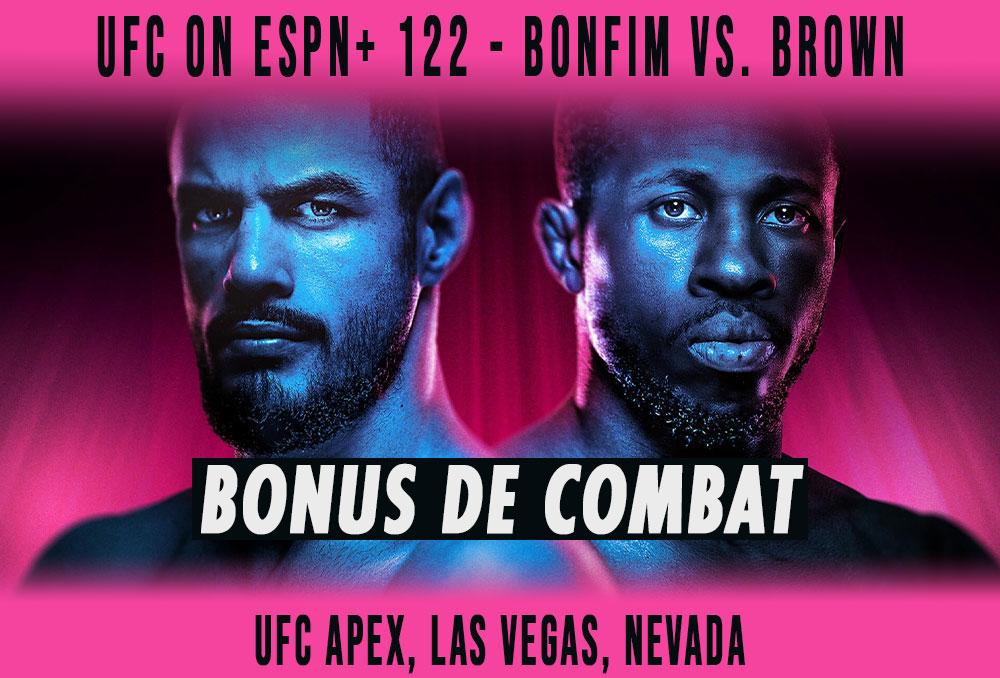 UFC on ESPN+ 122 - Bonus de la soirée  | Las Vegas