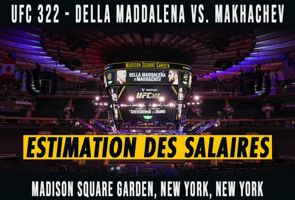 UFC 322 - Les salaires (estimation) | New York UFC 322 - Les salaires (estimation) | New York