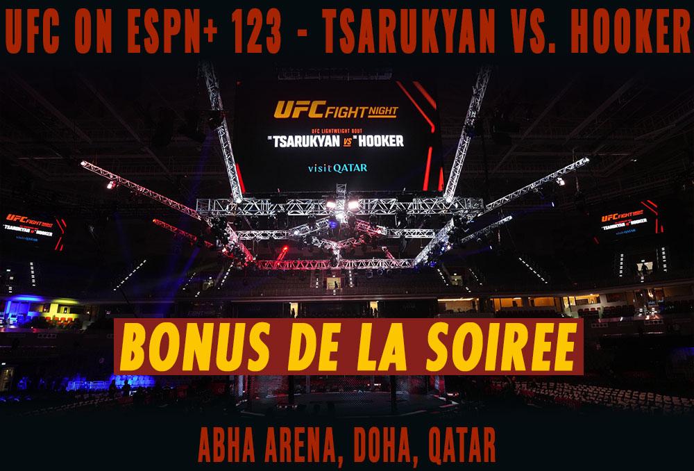 UFC on ESPN+ 123 - Bonus de la soirée | Doha
