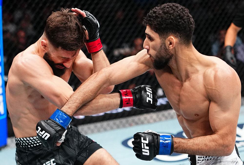 Un coup de coude chirurgical permet à Farès Ziam de finir Nazim Sadykhov sur le buzzer | UFC 323