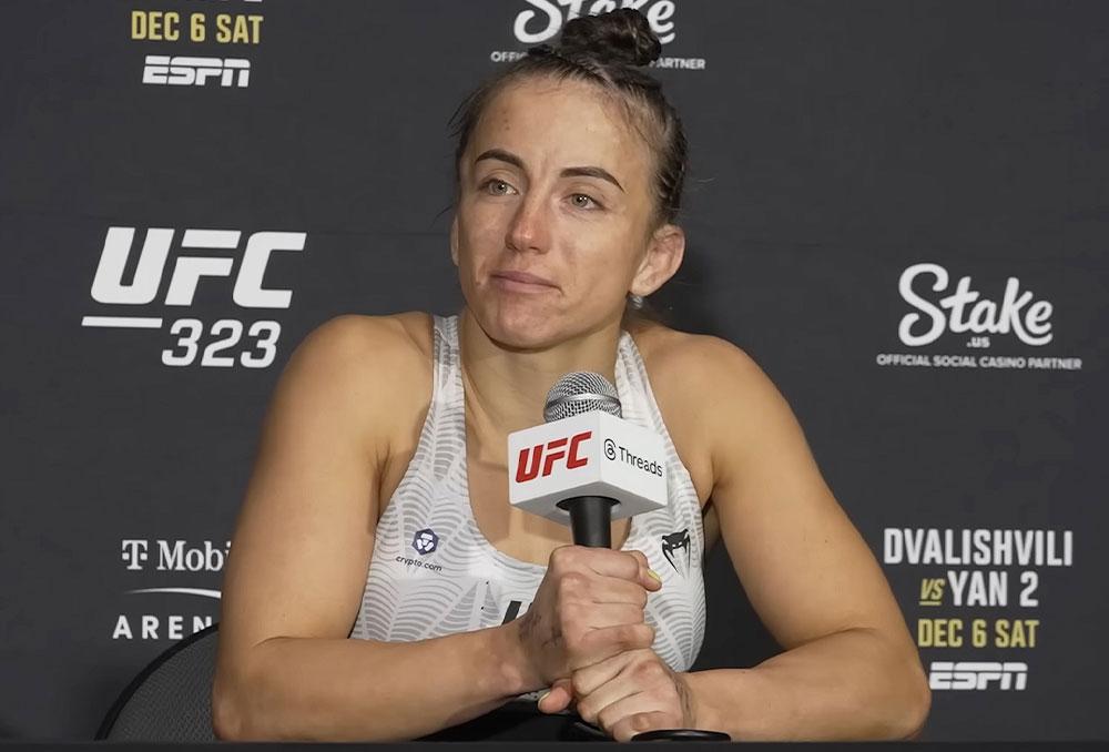 Maycee Barber savoure son retour victorieux et son rêve retrouvé après des mois de doute | UFC 323