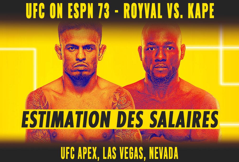 UFC on ESPN 73 - Les salaires (estimation) | Las Vegas