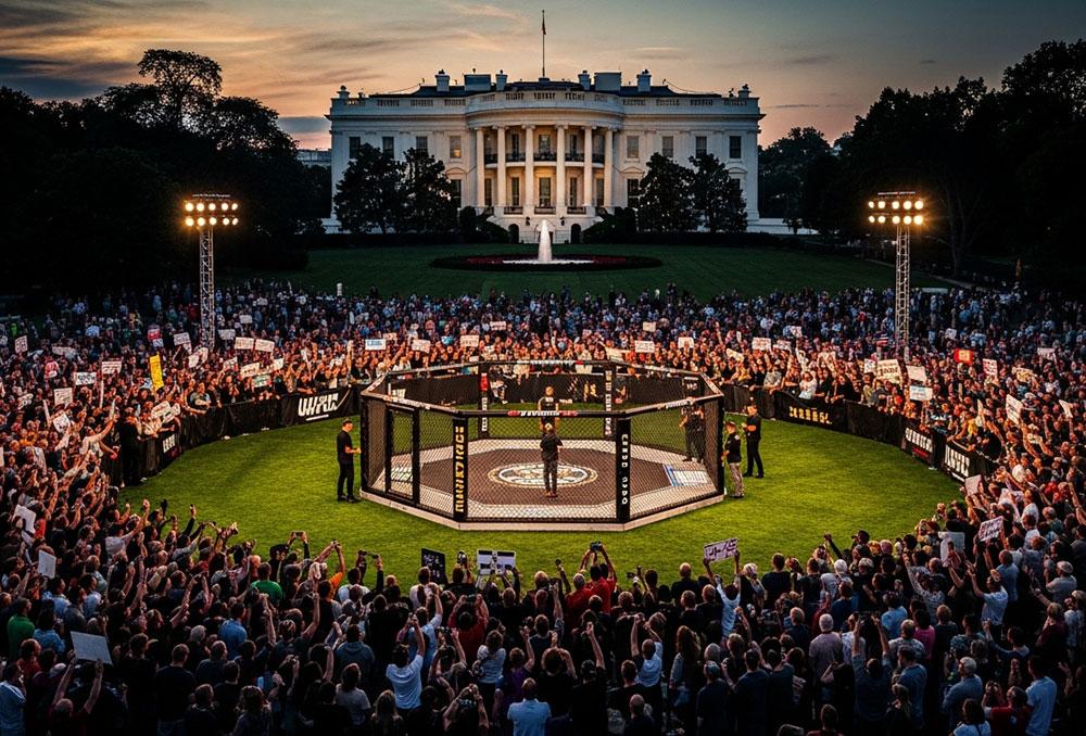 Dana White confirme la présence de 5 000 spectateurs sur la pelouse sud de la Maison Blanche