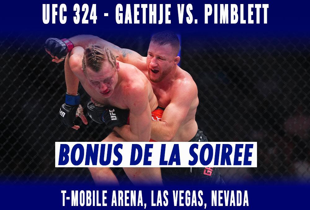 UFC 324 - Bonus de la soirée | Las Vegas