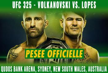 UFC 325 - La pesée : résultats, vidéos, faceoffs | Sydney