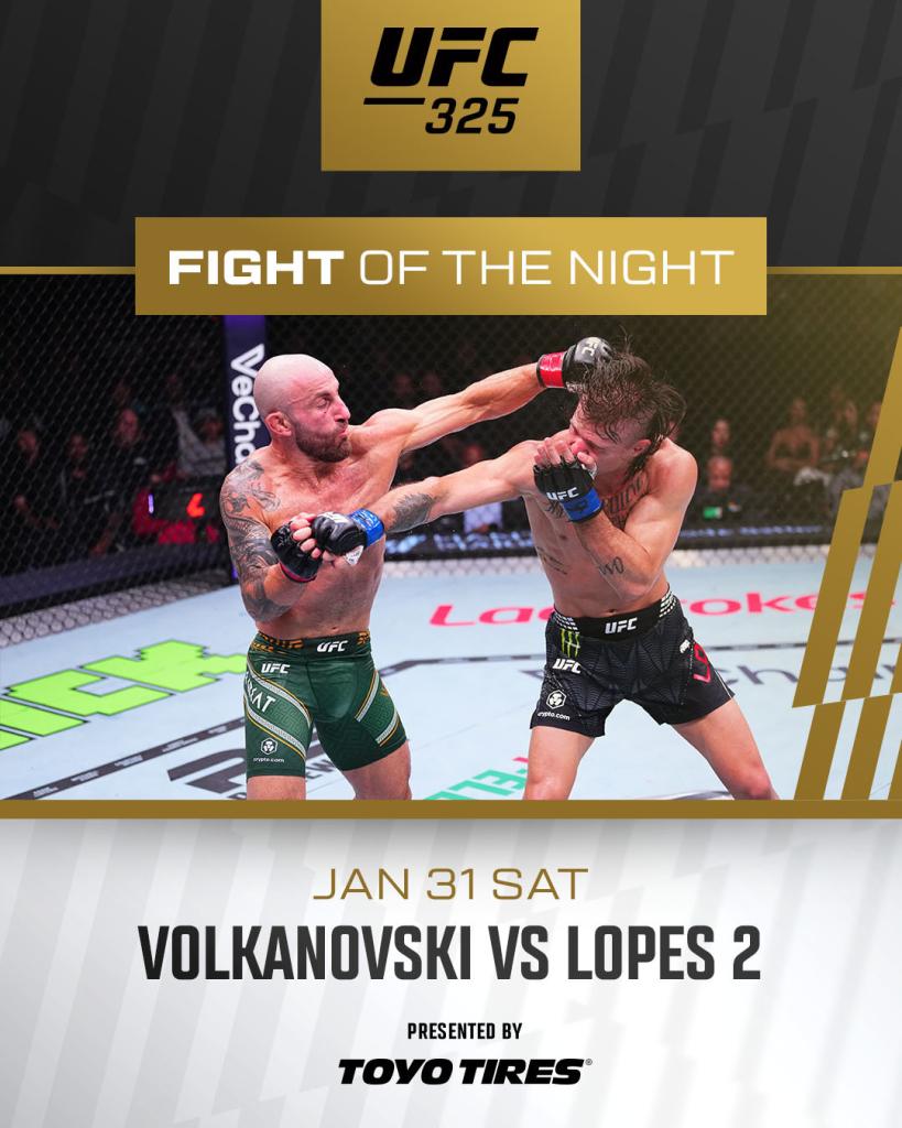 UFC 325 -  Bonus de la soirée | Sydney