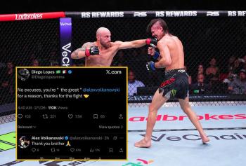 Diego Lopes honore Alex Volkanovski après leur combat : « Tu es une légende pour une raison » | UFC 325