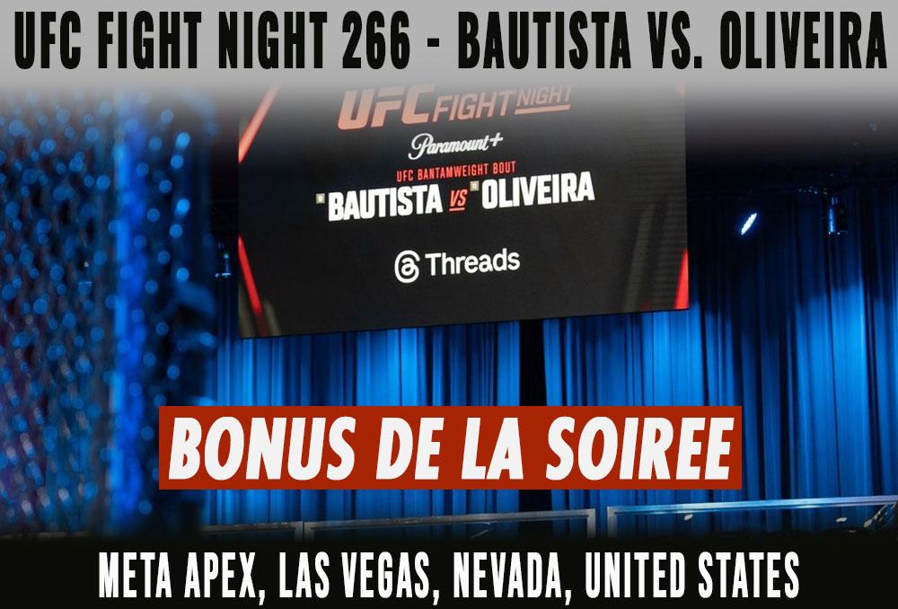 UFC Fight Night 266 - Bonus de la soirée | Las Vegas