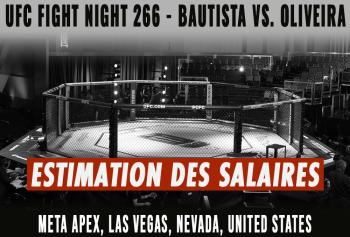 UFC Fight Night 266 - Les salaires (estimation) | Las Vegas