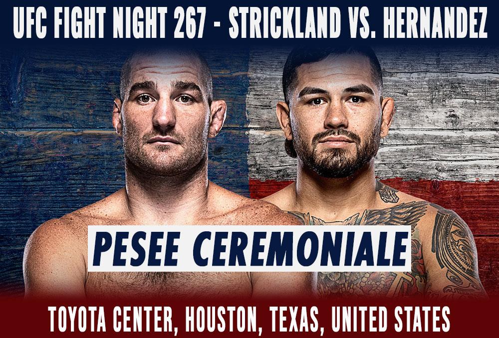 UFC Fight Night 267 - La pesée cérémoniale | Houston