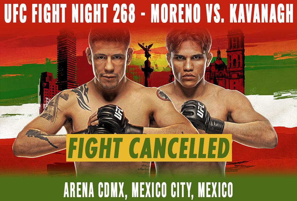 UFC Fight Night 268 - Combats annulés / reprogrammés | Mexico