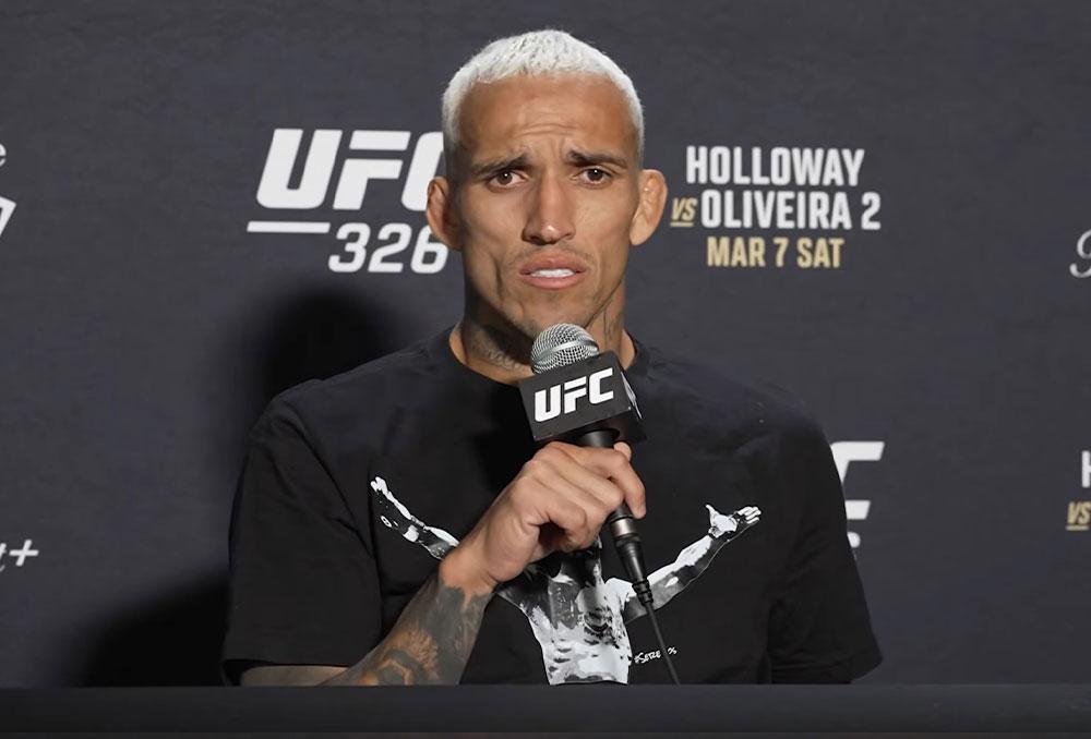 Charles Oliveira souhaiterait que l'UFC organise un événement dans un stade au Brésil | UFC 326