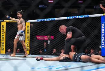 Alberto Montes étrangle Ricky Turcios en moins d’une minute lors de la deuxième reprise pour ses débuts officiels | UFC 326