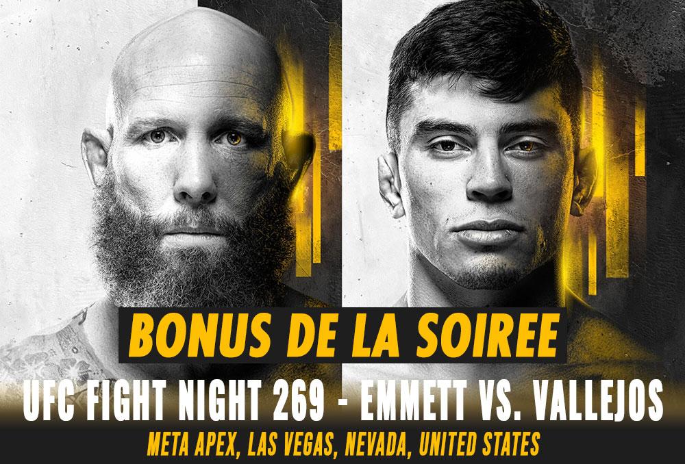 UFC Fight Night 269 - Bonus de la soirée | Las Vegas