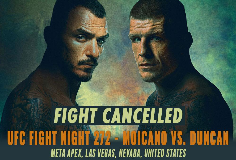 UFC Fight Night 272 - Combats annulés / reprogrammés | Las Vegas