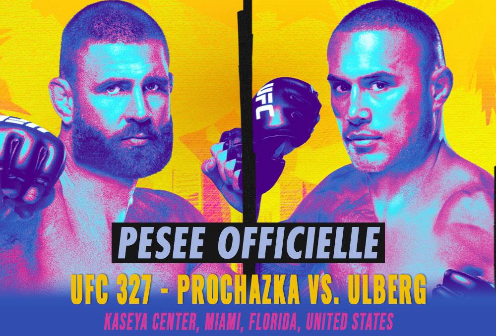 UFC 327 - La pesée : résultats, vidéos, faceoffs | Miami