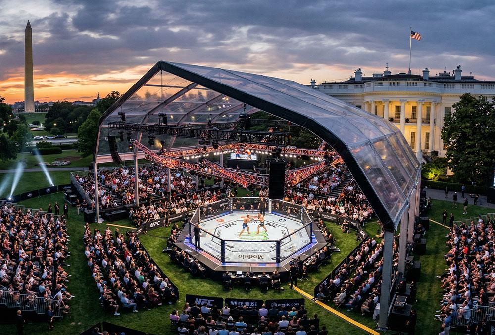 Un premier aperçu visuel du projet révélé lors de la diffusion de l'UFC 327 à Miami