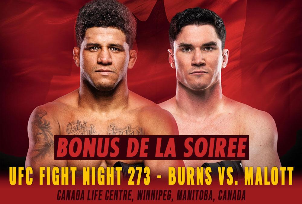 UFC Fight Night 273 - Bonus de la soirée | Winnipeg