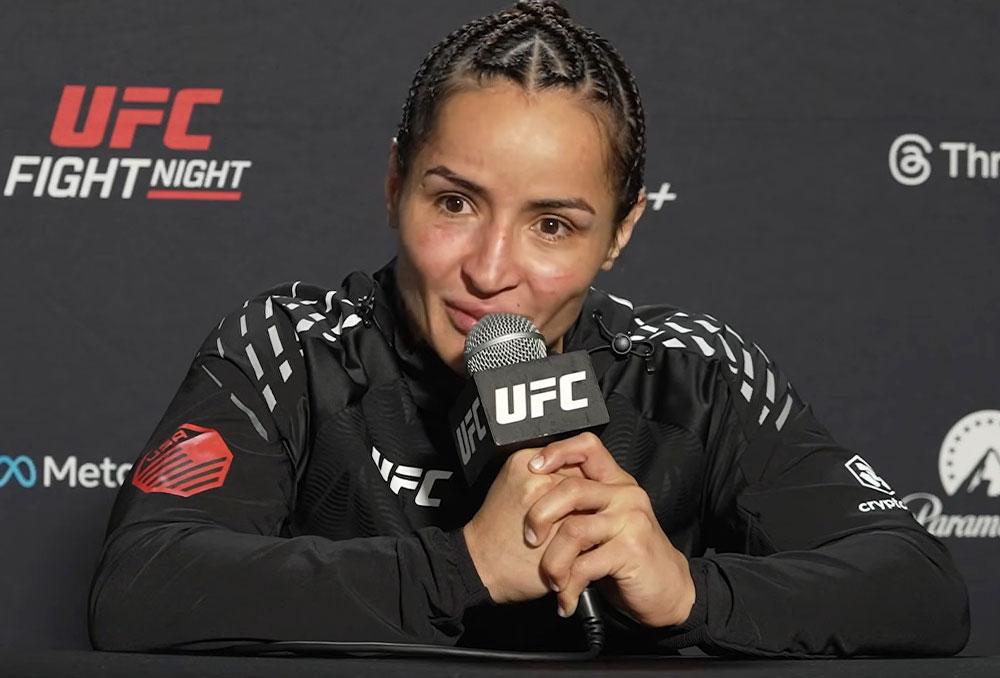 Talita Alencar dédie son succès à son équipe et promet un retour encore plus percutant | UFC Fight Night 274