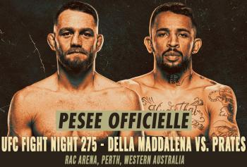 UFC Fight Night 275 - La pesée : résultats, vidéos, faceoffs | Perth