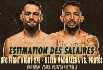 UFC Fight Night 275 - Les salaires (estimation) | Perth
