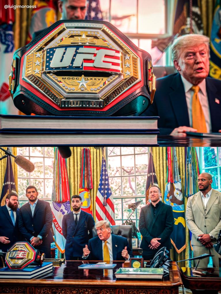 La ceinture officielle de l'UFC Freedom 250