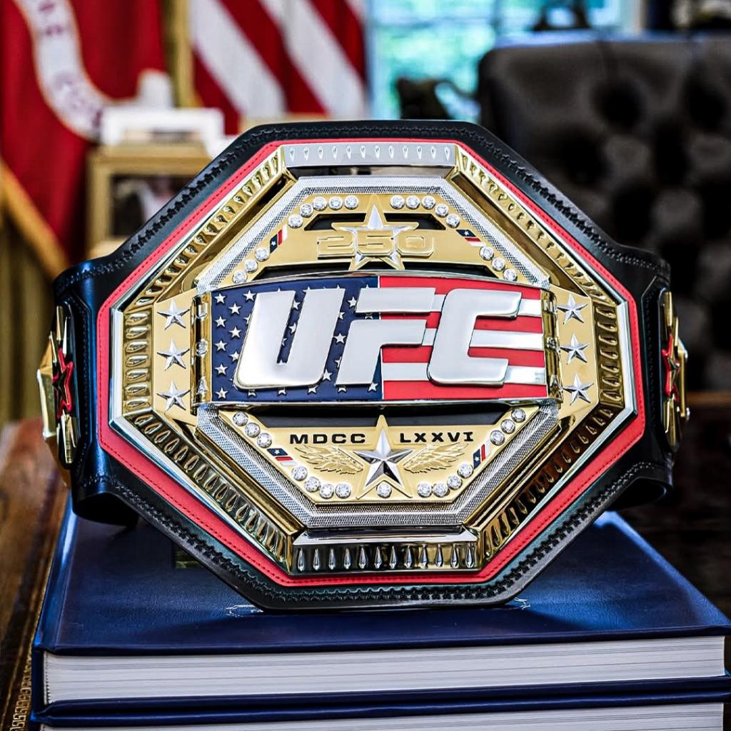 La ceinture officielle de l'UFC Freedom 250