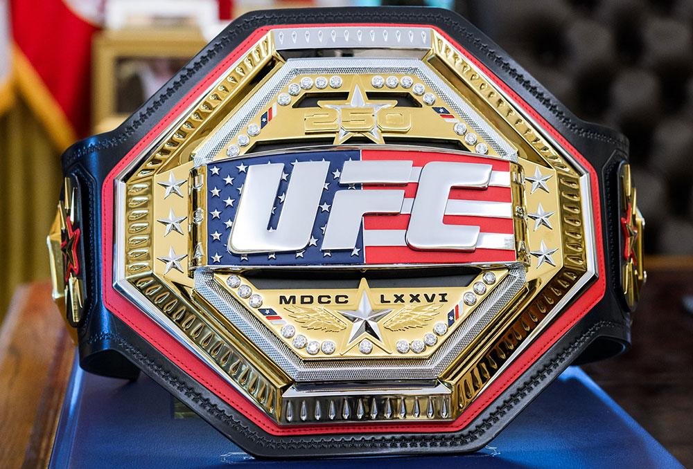 La ceinture officielle de l'UFC Freedom 250
