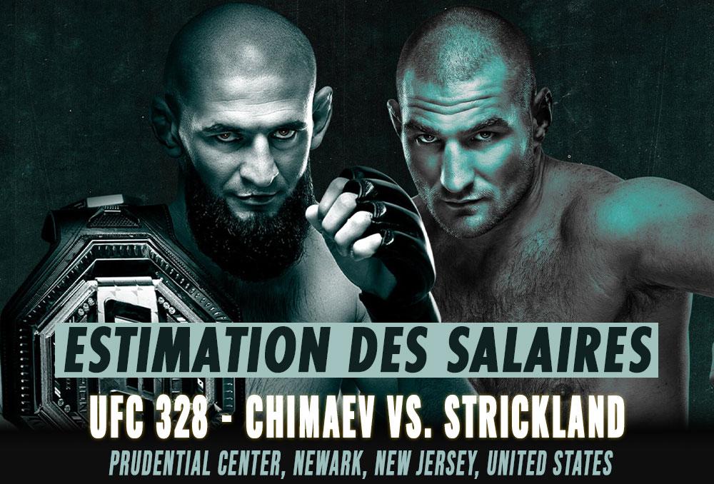 UFC 328 - Les salaires (estimation) | Newark