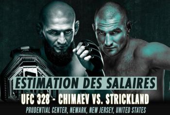 UFC 328 - Les salaires (estimation) | Newark