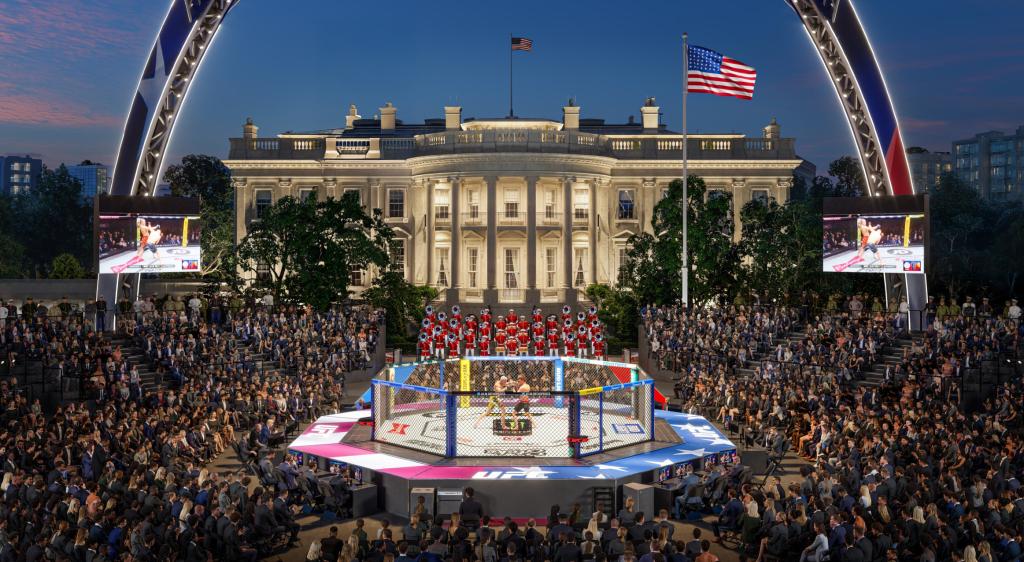 Un octogone face au Bureau ovale : Dana White lance la construction de son arène éphémère