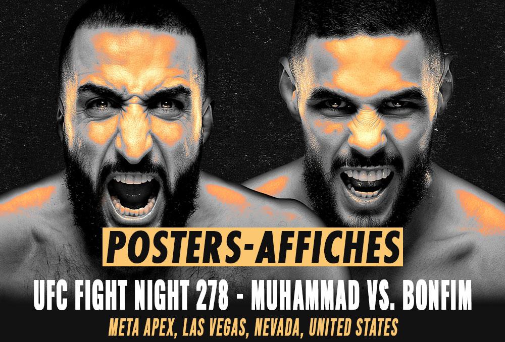 UFC Fight Night 278 - Les posters et les affiches | Las Vegas