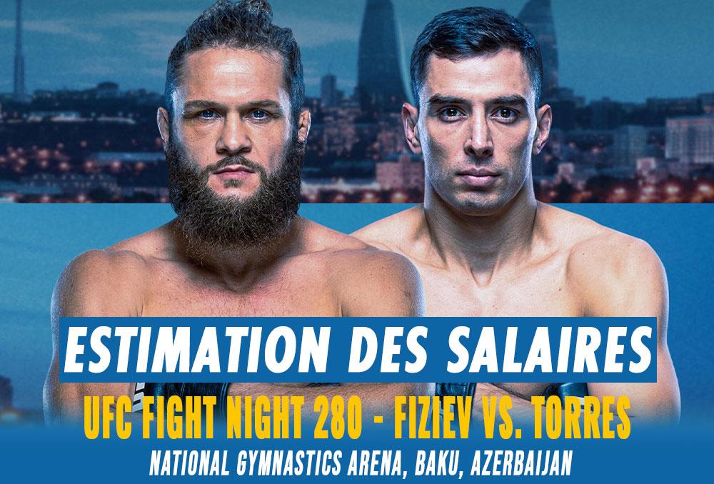 UFC Fight Night 280 - Les salaires (estimation) | Baku