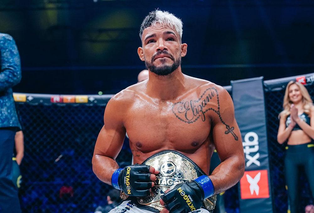 Le champion de l'Oktagon Kaik Brito rend son titre pour le Contender Series