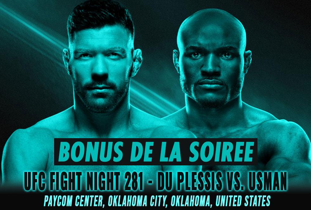 UFC Fight Night 281 - Bonus de la soirée | Oklahoma City