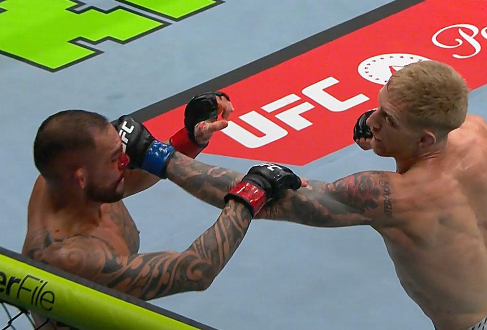 UFC Abu Dhabi : Sam Patterson terrasse Santiago Ponzinibbio par TKO au deuxième round