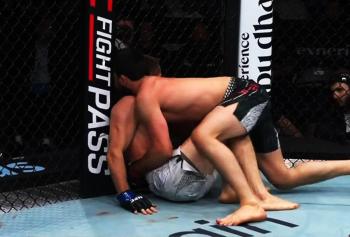 UFC Abu Dhabi : Grâce à sa lutte, Abubakar Vagaev réussit ses débuts face à Saygid Izagakhmaev