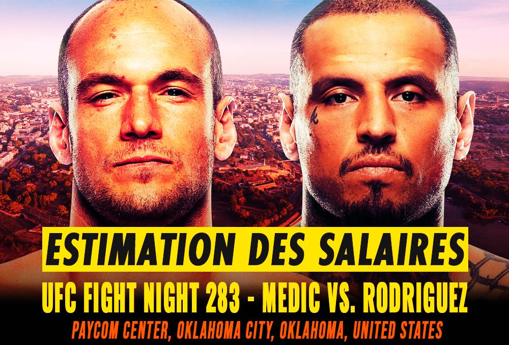 UFC Fight Night 283 - Les salaires (estimation) | Belgrade