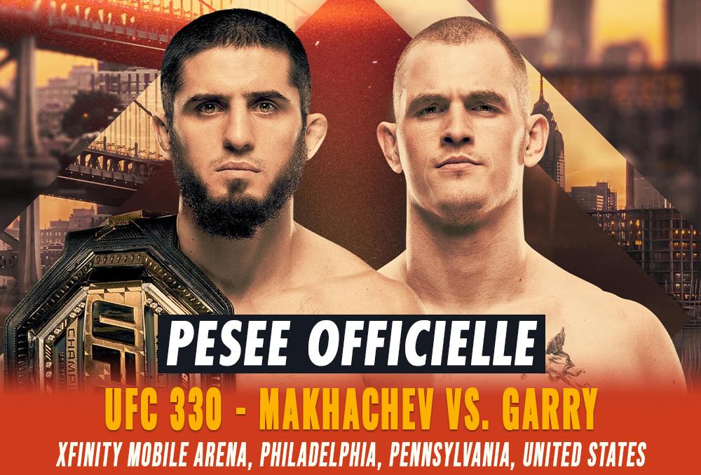 UFC 330 - La pesée : résultats, vidéos, faceoffs | Philadelphia