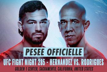 UFC Fight Night 285 - La pesée : résultats, vidéos, faceoffs | Sacramento