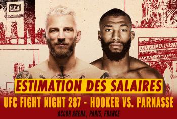 UFC Fight Night 287 - Les salaires (estimation) | Paris