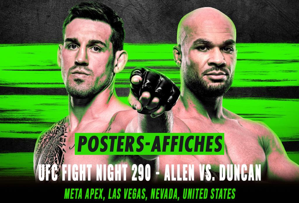 UFC Fight Night 290 - Les posters et les affiches | Las Vegas