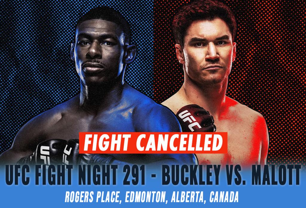 UFC Fight Night 291 - Combats annulés / reprogrammés | Edmonton